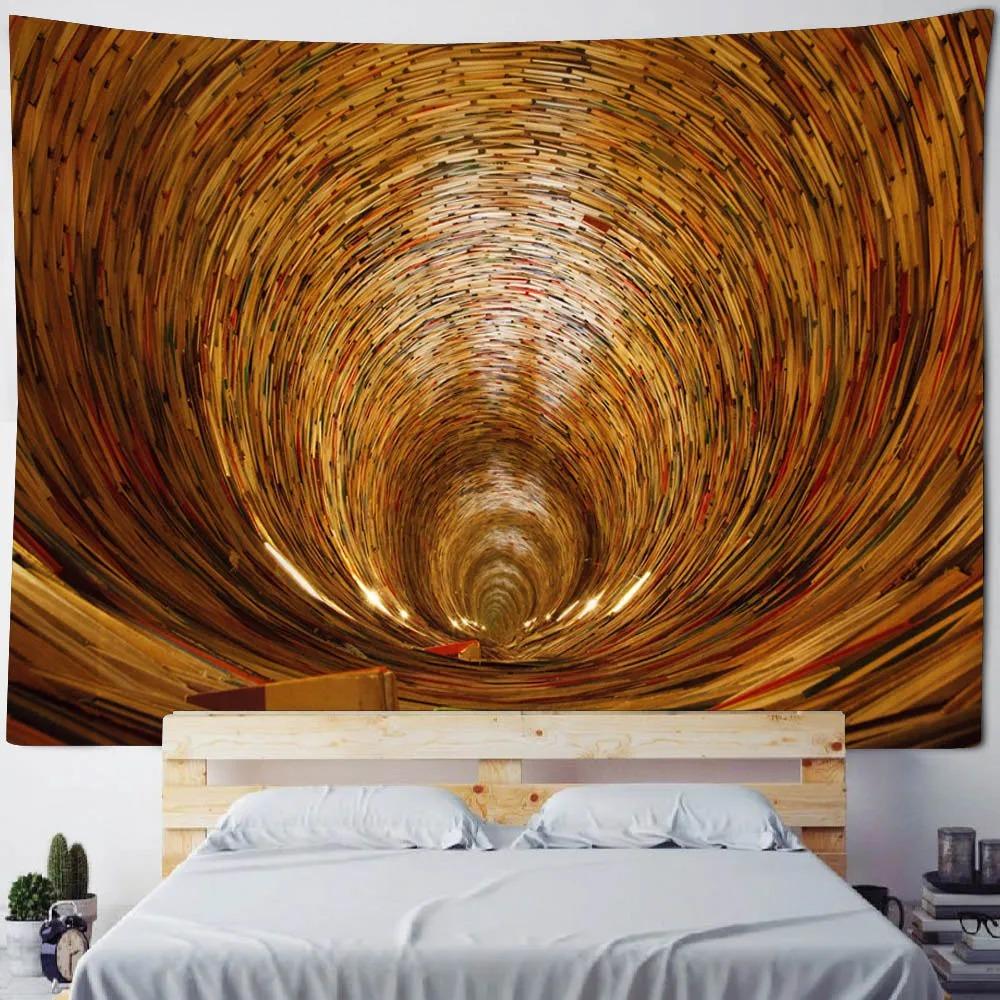 Гобелен для книжной полки в стиле ретро Гобелен для офиса — фото 4