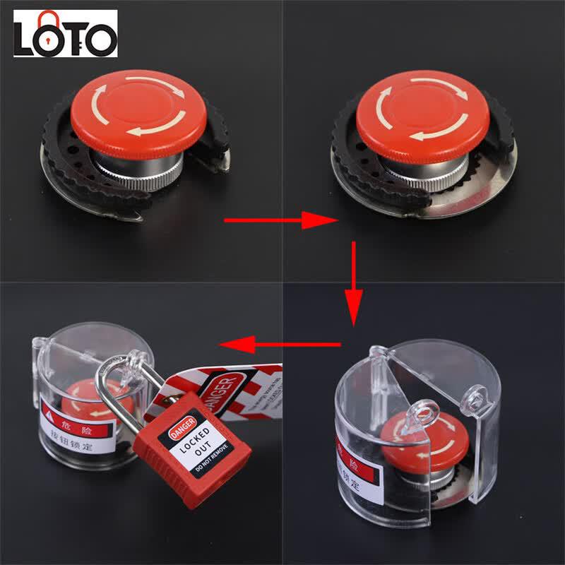 LOTO Emergency Stop Button Lockout Cover