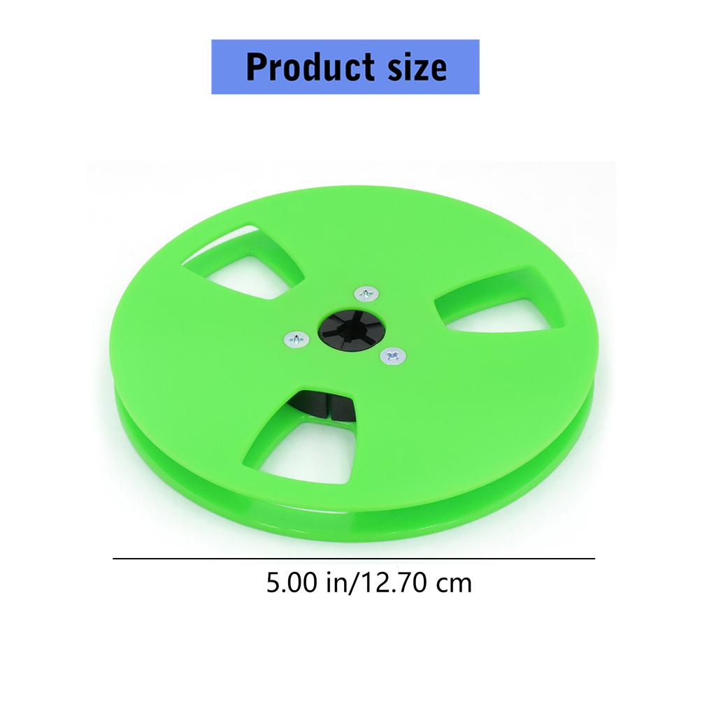 Strong ABS Plastic Replacement Empty Tape Reel 5 Inch with 12 Holes Long Service Compatible for Open Reel Recorders