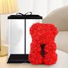 Rosenbär-Geschenk, 11-Zoll-Rosenbär mit künstlicher Blume und LED-Licht, konservierte Blumen, Bärengeschenk zum Valentinstag für Liebhaber, Partner, Freund