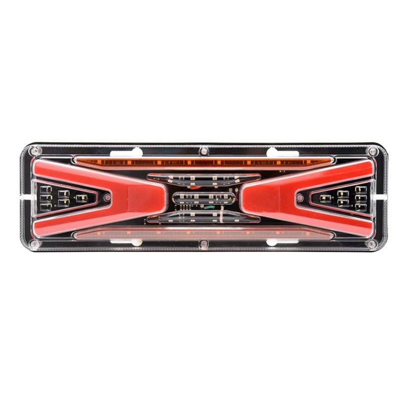 2PCS Truck Tail Light 12-24V Flowing Turn Signals Lamp Trailer Rear TailLight Car Trailer Caravan Running LED Brake Light