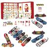 24 Days Christmas Advent Calendar Finger Skateboard Toys Set Finger Skateboard Countdown Calendar Surprise Toy Box For Kids Gift