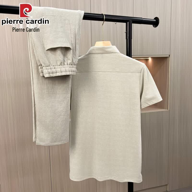 Pierre Cardin Men's Summer Chinese Style Short Sleeve Set
