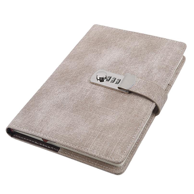 Fashion Creative Password Lock Notebook Code Book Office Supplies