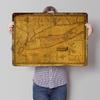 Vintage Map of Long Island Metal Poster Customized Wall Art Retro Vintage Tinplate Signs for Decoration Home Decorations House