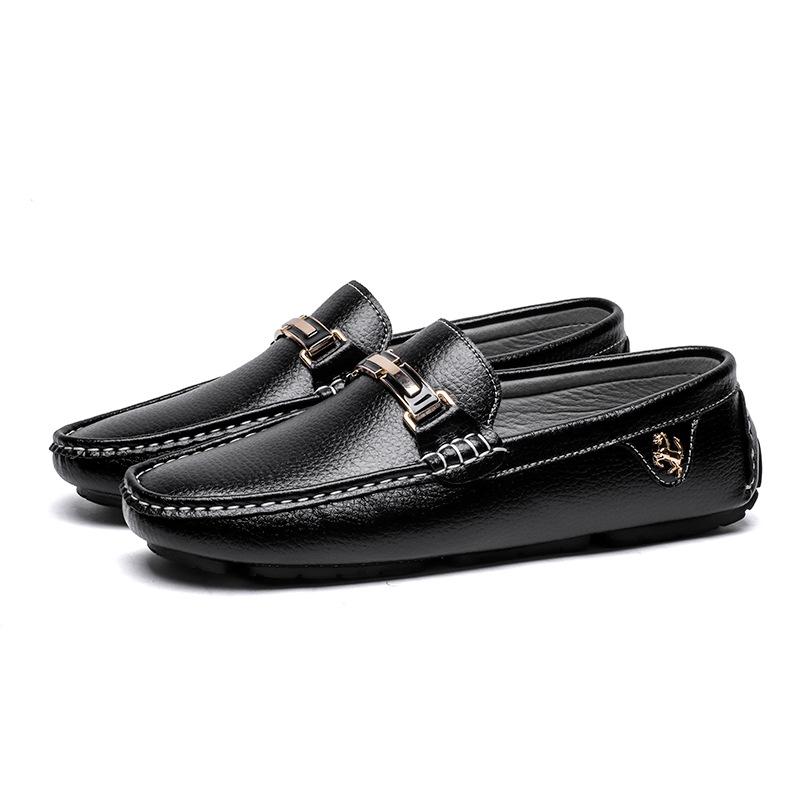Men's Casual Loafers Flats Driving Shoes Slip-on Boat PU Shoes