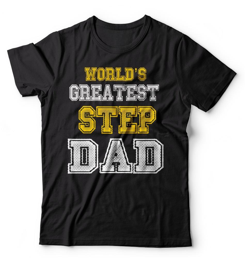 Step Dad Oneck Printed Tshirt Mens Fathers Day Gift Shirt Step Father Stretchy Casual Aesthetic Shortsleev Harajuku Tshirt
