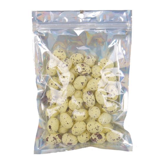 50Pcs Colorful Foam Artificial Eggs Spotted Surface Easter Eggs Decorations DIY Crafts Home Ornament KTY