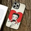 Cartoon Betty Boop Handyhülle Für iPhone 17,16,15,14,13,12,11 Plus,Pro Max,XS,Bunte Silberne Handyhülle Funda Cover