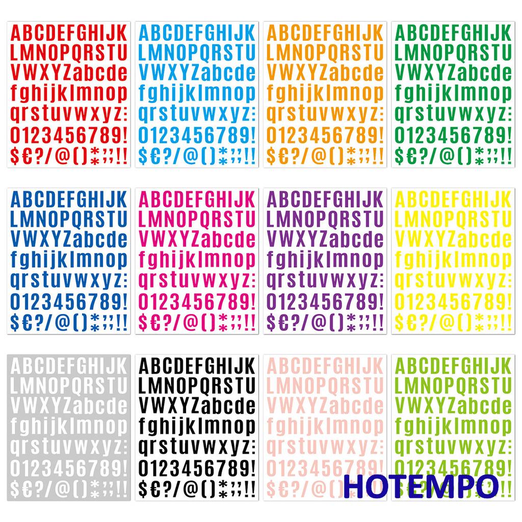 Colorful Number Alphabets Stickers Scrapbook Planning Free Combination Words For Diy Creative Decoration Funny Vinyl Sticker