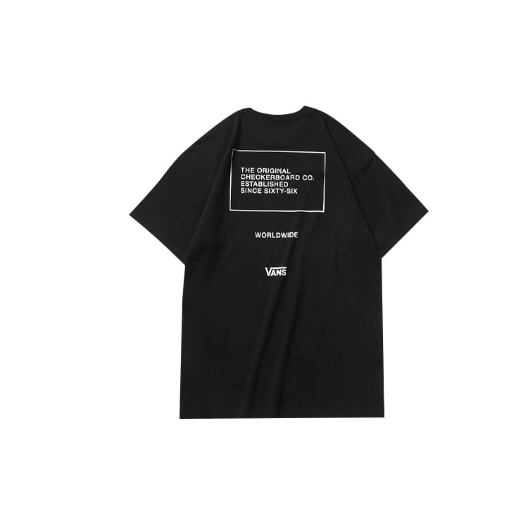 Vans T Shirts Unisex Crew Neck Moderate Straight Fit VN0A4MLWBLK