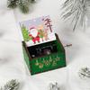 Wooden Hand-Cranked Christmas Music Box Ornament