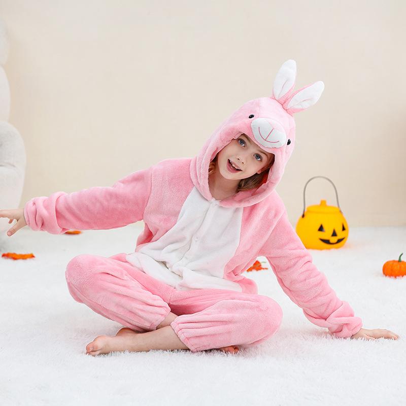Pigiama Tuta con Cappuccio Invernale per Bambini Capibara Flanella Costume Vestiti Jumpsuit Indumenti da Notte Accappatoio per Bambini