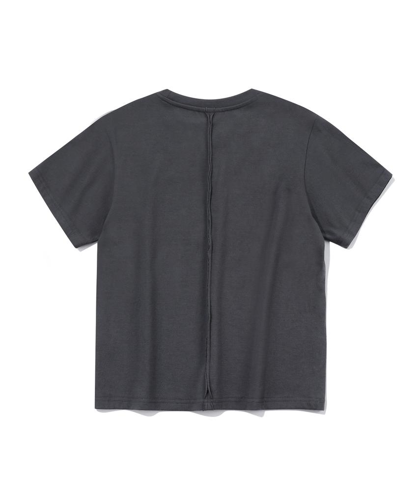 EPISODE UNTITLED Point Snap Open Cut T-Shirt_Gray