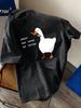 Vrede Was Nooit Een Optie Gans Gewassen T-shirts Dames Katoenen Oversized T-shirt Casual Korte Mouw Tops Zomer O-hals Kleding