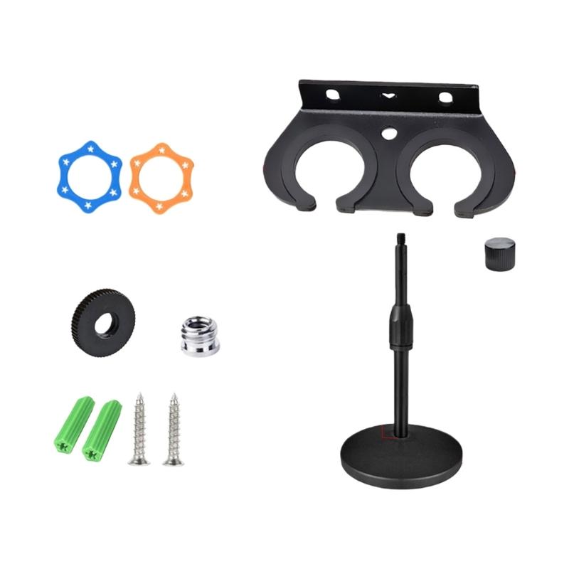 Easy Install Microphone Holder Tray Wall Mount Desktop Stand for Quick Setups in Music Studios Mic Wall Mounter