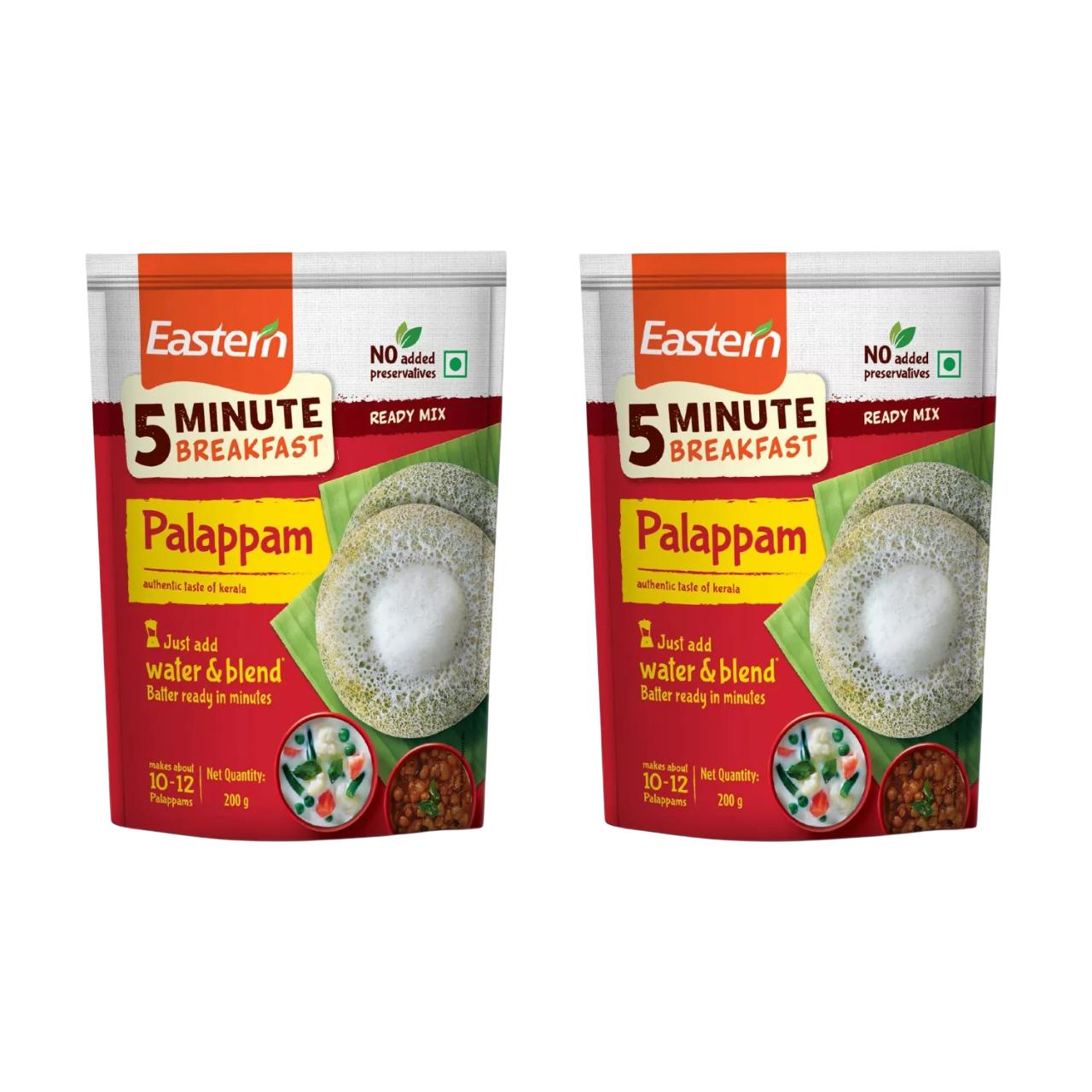 

Готовая смесь для Палаппам (2 x 200 г), Ready Mix Palappam, Eastern