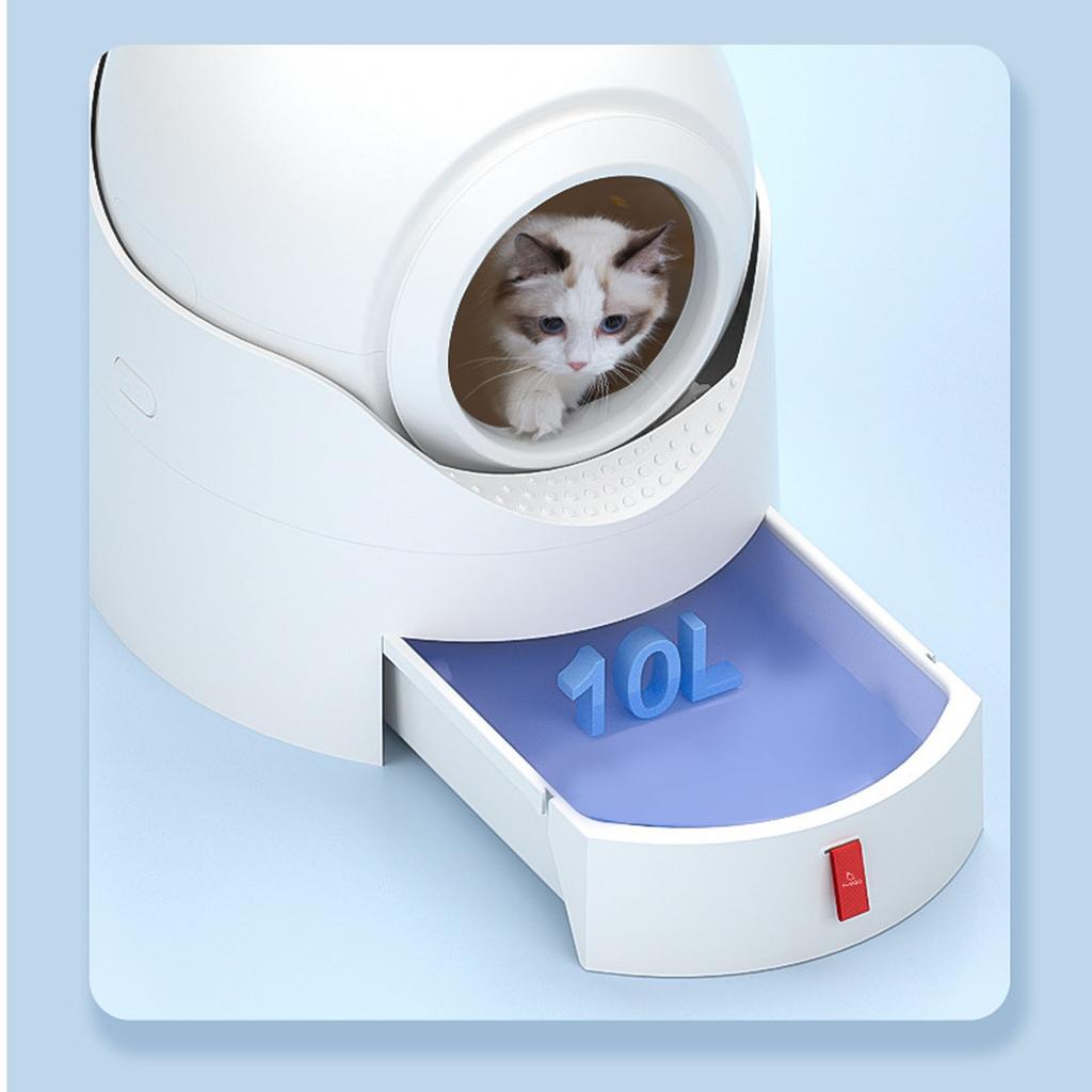 Semi Automatic Cat Toilet Box Closed Odor Resistant Extra Large Capacity Semi Automatic Cat Litter Box