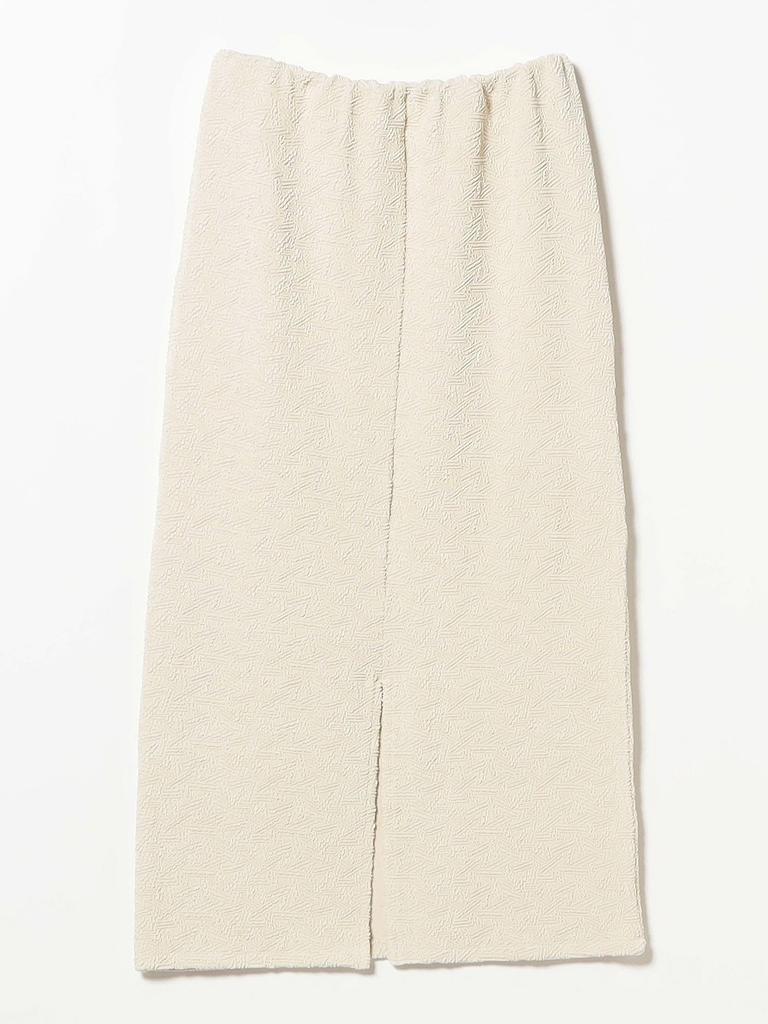 B:MING LIFE STORE by BEAMS Women's IVORY Jacquard Cut and Sew Skirt, One Size