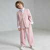 Completo da Bambino Primavera Nuovo Set Smoking Formale per Ragazzo Blazer Cravatta Pantaloni Set per Pianoforte Presentatore Discorso Cerimonia Outfit Scolastico Bambino Piccolo 8 10 Anni