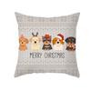 Christmas Pillow Case Small Animal Print Peach Skin Pillow Case Home Pillow Sofa Cushion