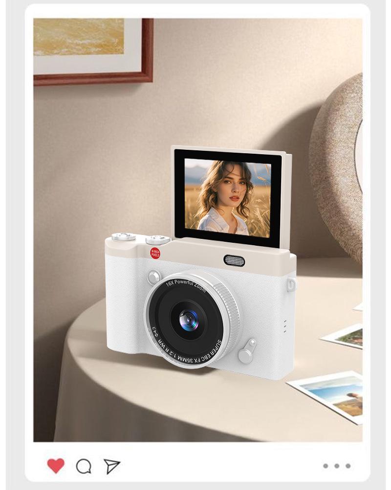 Compact Flip-Screen HD DSLR Camera with Zoom for Students