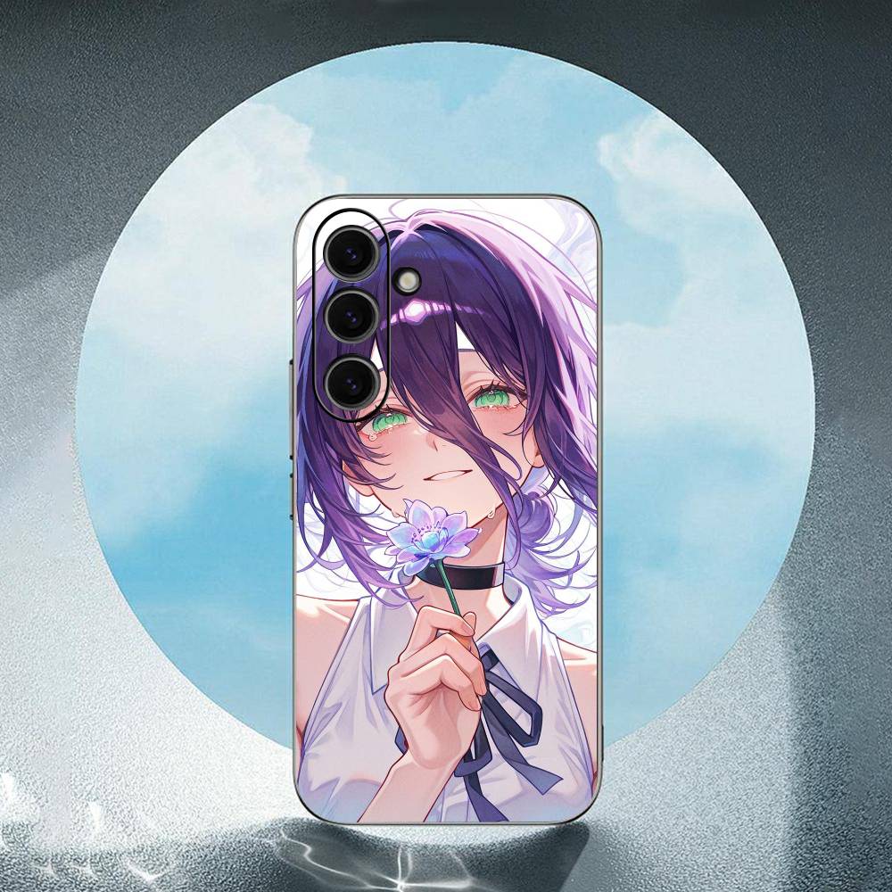 Chainsaw Man Reze For Samsung Galaxy S25 S24 S23 Ultra S22 S21 Plus S20 Black Soft Silicone Protective Case