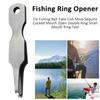 Multifunctional Fishing Line Tweezers Cutter Pliers Lure Ring Loop Opener Hook Eye Cleaner Fishing Line Pliers Fishing Tackle.