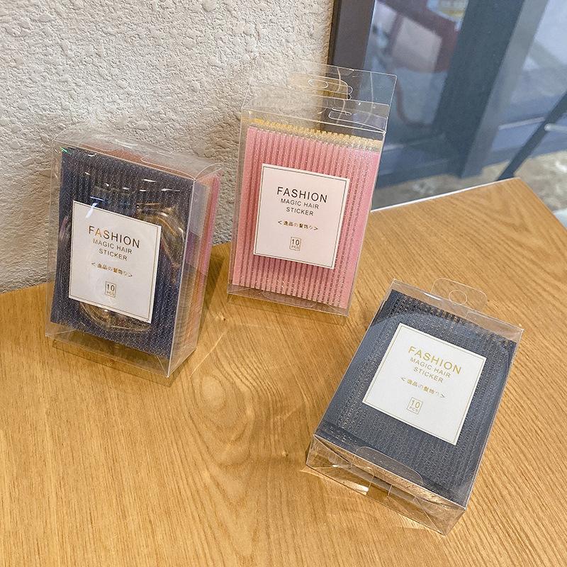 10Pcs Solid Color Bangs Magic Paste Posts Hair Sticker Clip Women Wash Face Makeup Patch Hair Accessories Styling Tools