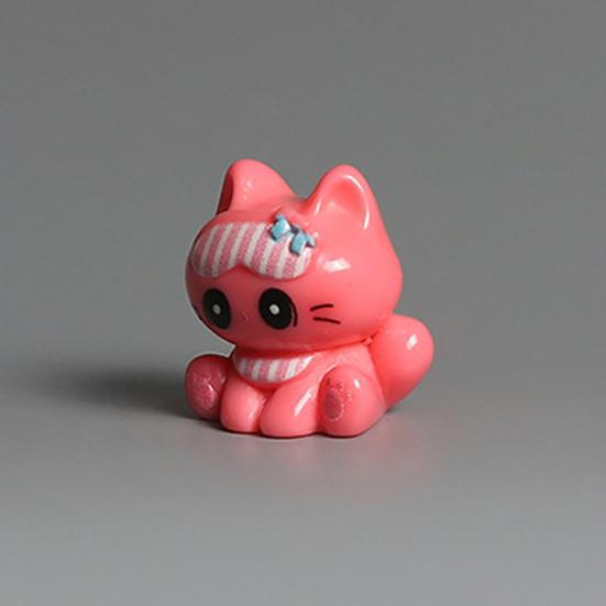 3 Pezzi Mini Gatti in Resina, Gatti in Miniatura Cartoni Animati Modello Animale per Giardino delle Fate, Paesaggio Muschio, Artigianato Terrario Fai-da-te, Decorazione per Torta