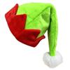 Christmas Holiday Cosplay Elf Hat Plush Party Cap with Pointed Top Jagged Brim Furry Tip Accent for Gatherings and Travel