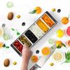 Fruit Box Condiment Container 4-6 Grids With Lid Large Capacity Bar Divided Fruits Bowl Household Seasonin Box Food Storage