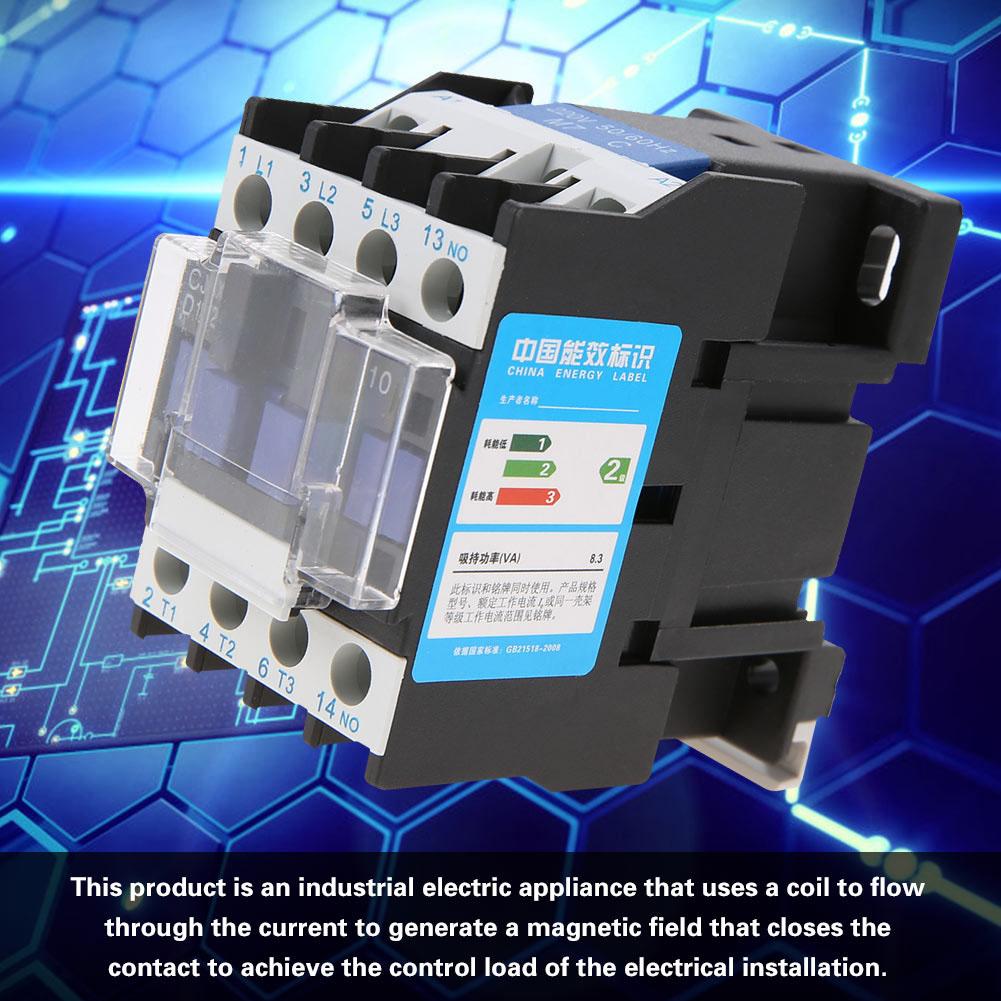 CJX2‑1210 High Sensitivity Industrial Electric AC Contactor 220V 12A