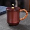 Pure Copper Moscow Mule Coffee Mug Engraved Exquisite Luxury Vintage Durable Coppery Beer 300ml Tumbler Weave Handle Tea Cup