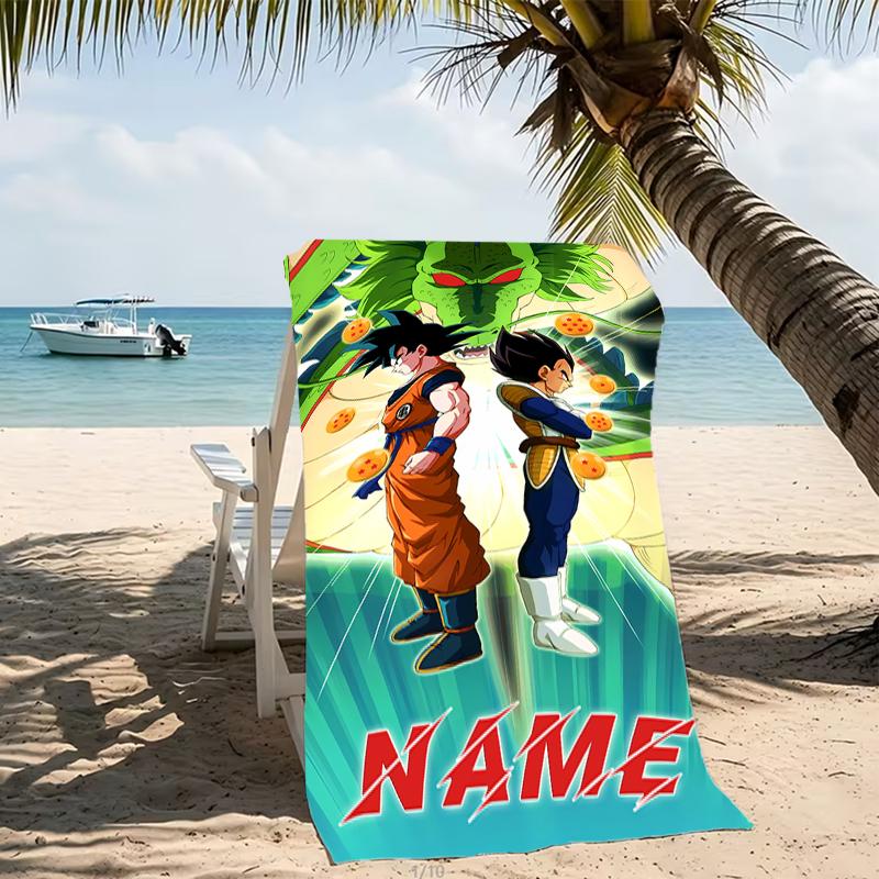 Customizable Personalized Beach Towels Dragon Ball Themed designs.Suitable for the Beach, Yoga, Sports;ideal As Beach Accessories