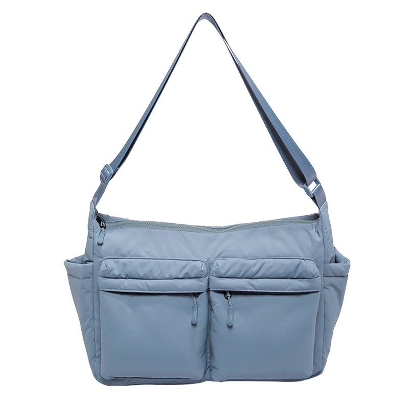 Unisex vodoodpudivá nylonová crossbody taška s více kapsami