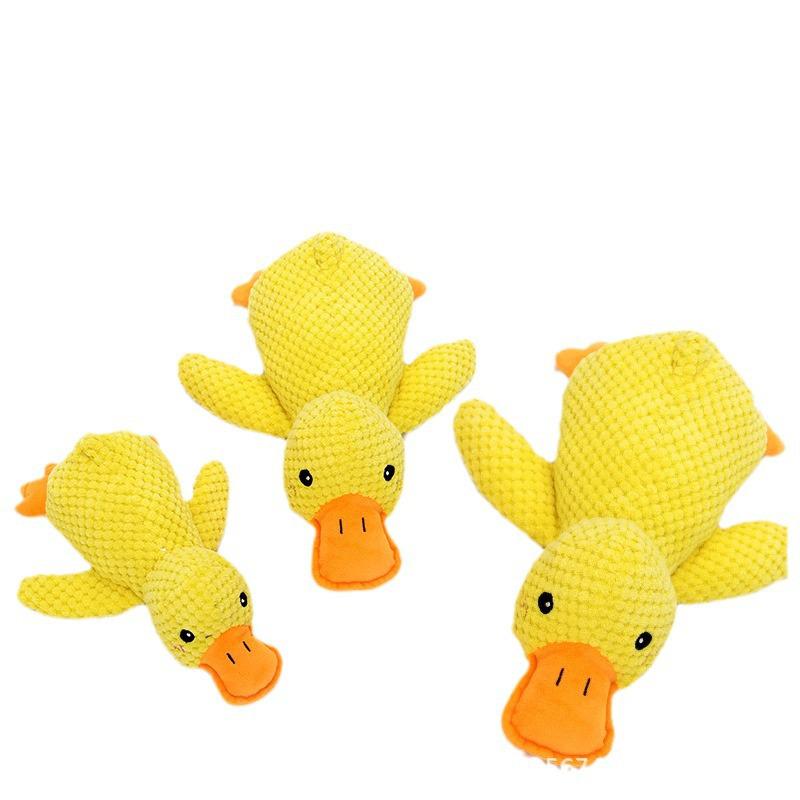 Little Yellow Duck Dog Chew Toy: Molar Teething, Self-Amusement, Boredom Relief with Sound