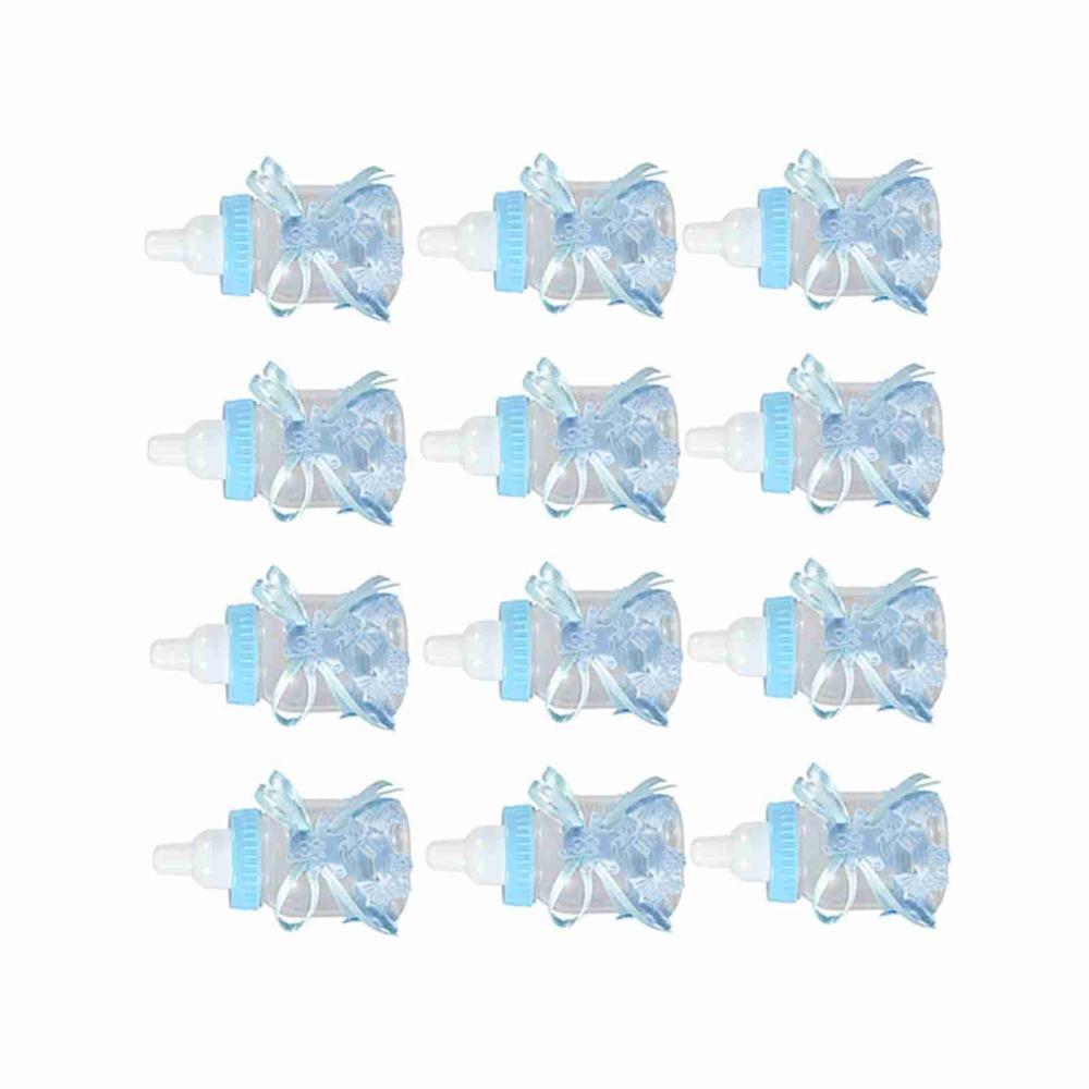 12pcs Plastic Candy Chocolate Bottles With Ribbons Candy Present Bottles  Home Party Decor