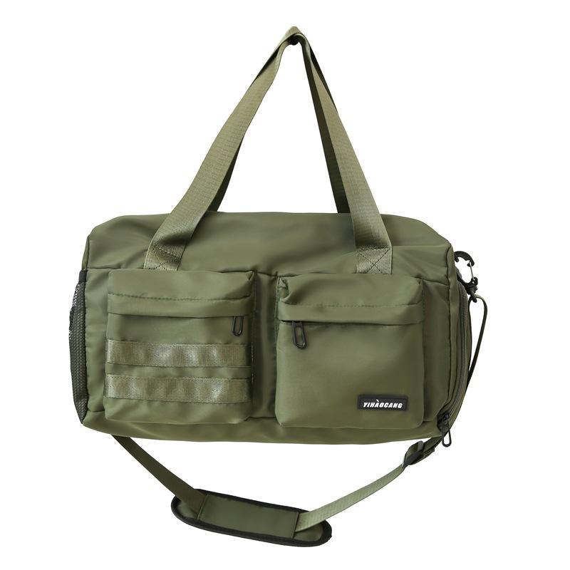 

Men and Women Are Simple Casual Casual Shoes with Sash Handbags, Wet and Dry Sports Multi-pocket Fitness Bag зелёный