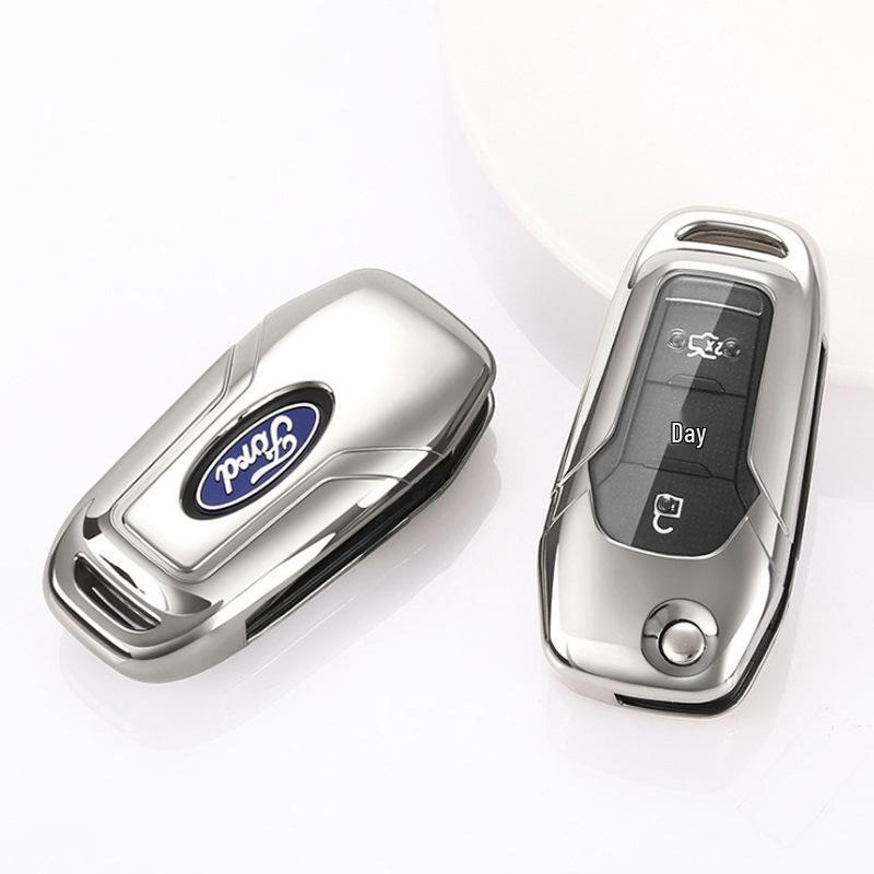 Custom Soft Silicone Car Key Cover for Ford Mondeo and Focus - Enhanced Vehicle Key Protection
