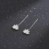 Trendy Style Charm Metal Earrings Elegant Flower Drooping Earring Ear Pendant  Fashion Occasion