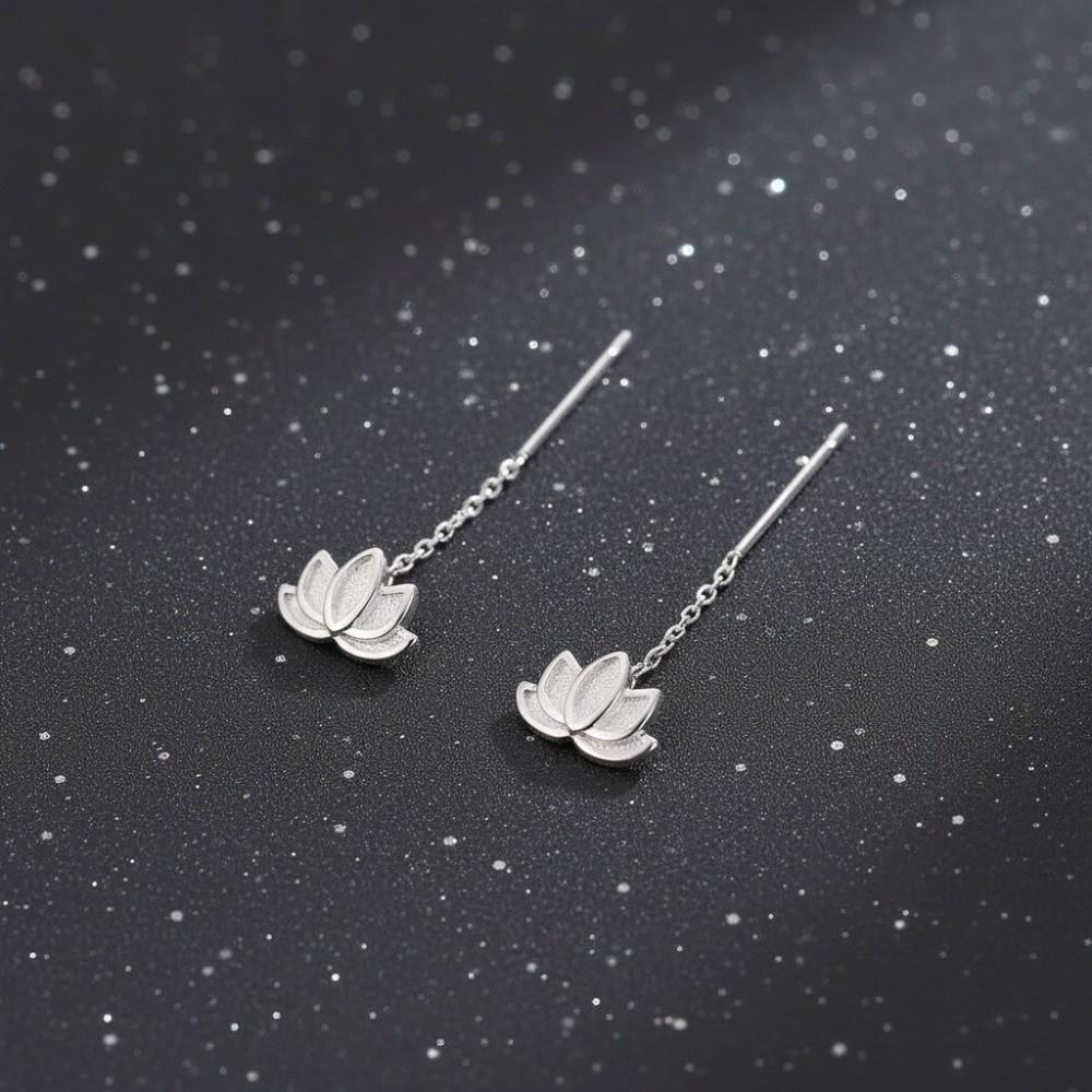 Trendy Style Charm Metal Earrings Elegant Flower Drooping Earring Ear Pendant Fashion Occasion