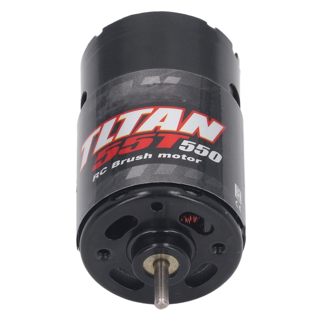550 RC Motor Black Brushed Motor 55T Built in Cooling Fan High Speed Universal Motor with 13