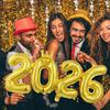 2026 Folienballon-Zahlen Neujahrsparty-Zubehör Weihnachtsdekoration für Zuhause Navidad Zahlenballons
