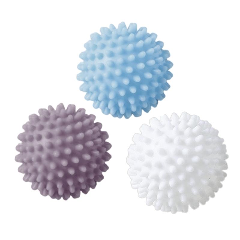 3PCS Soft Washing Balls Laundry Dryer Ball for Cleaning Enhancement Fabric Delicate Garments Protecting Washing Tool