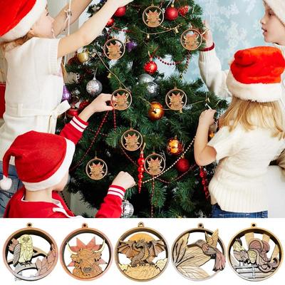 Animal Christmas Ornament 3D Animal Ornament Decorative Ornaments Exquisite Animal Decoration With Animal Themes