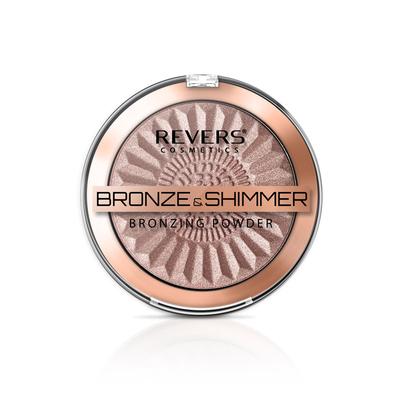 Bronzing and Illuminating Powder 01 Revers Cosmetics - Natural Tan Effect and Wet Look Glow - For Face and Body 9g