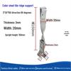 Galvanized L-Shaped Lightning Protection Bracket with Fishtail Clip