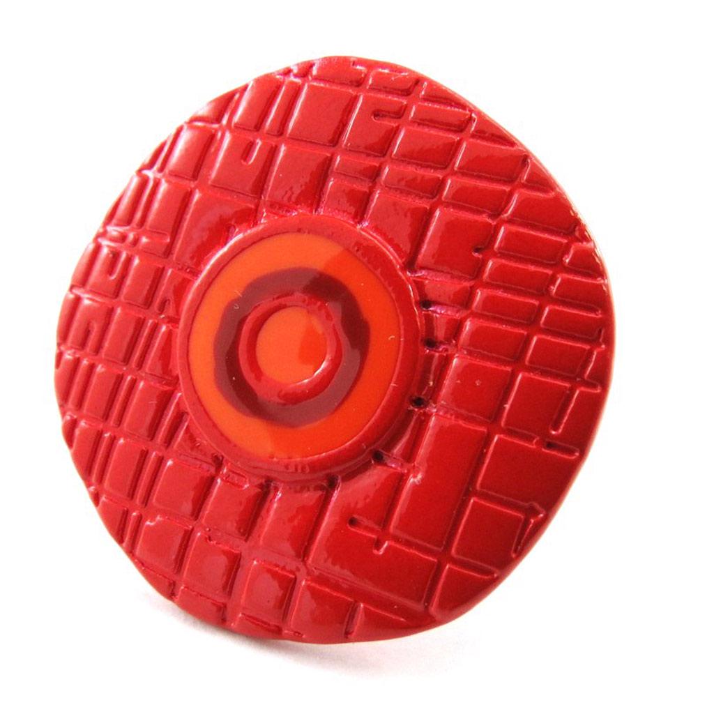 NOA [J1897] - Red 'Amandine' Designer Ring