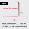 Modern minimalist restaurant pendant light Nordic luxury long tube light dining table creative counter long glossy attic light